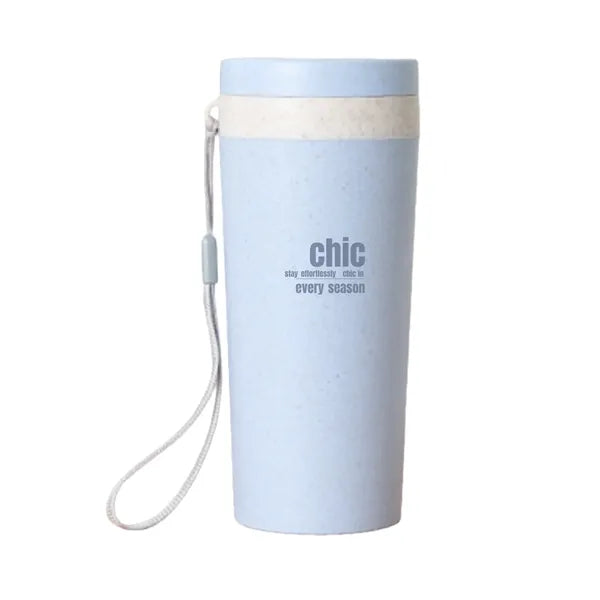 10oz Wheat Straw Water Bottle-Drinking Travel Bottle