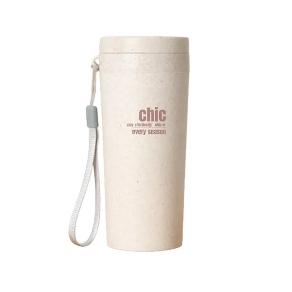10oz Wheat Straw Water Bottle-Drinking Travel Bottle