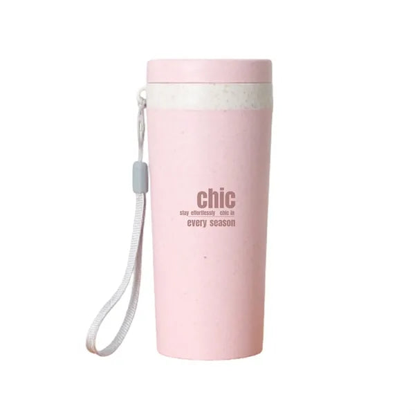 10oz Wheat Straw Water Bottle-Drinking Travel Bottle