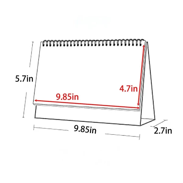 Full-Color Custom Desktop Tent Calendar