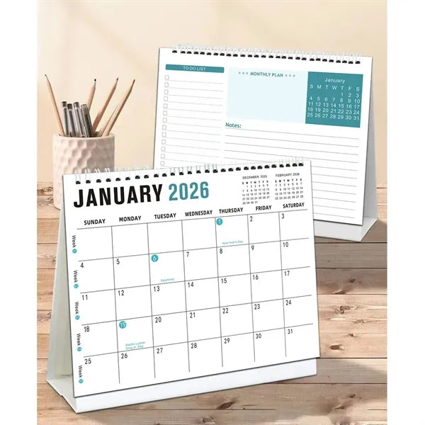 Full-Color Custom Desktop Tent Calendar