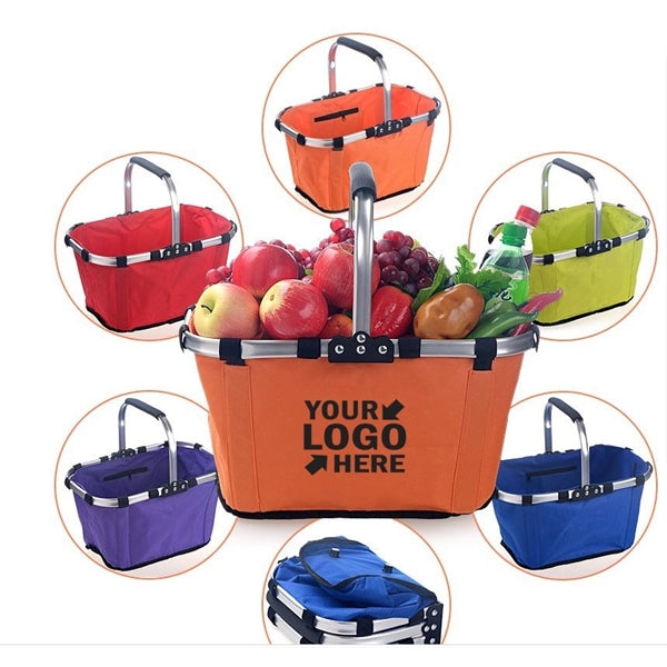 Folding Fabric Shopping Basket