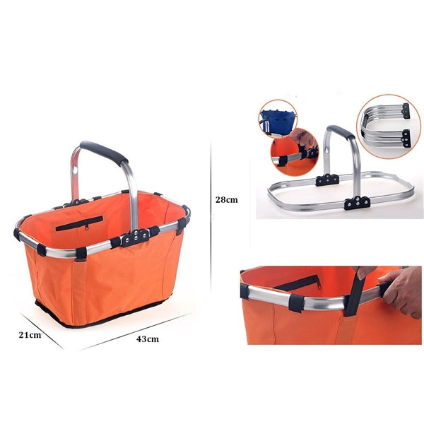 Folding Fabric Shopping Basket
