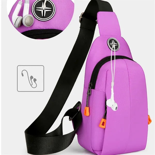Water Resistant Sling Chest Pack Hiking Travel