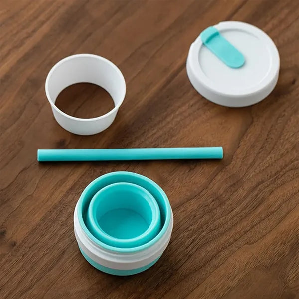 12oz Collapsible Silicone Coffee Cup Leakproof