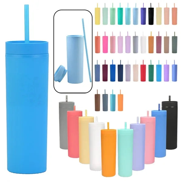 16oz Double Wall Matte Pastel Colored Tumblers