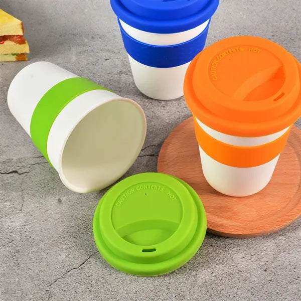 Anti-Fall Portable PP Silicone Coffee Cup with Sealed Lid