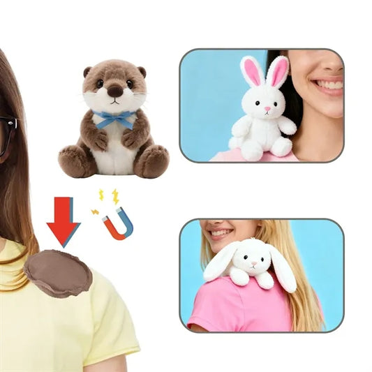 Magnetic Shoulder Sitting Plush Gift