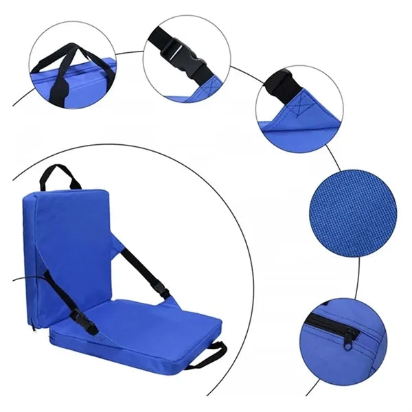 Portable Oxford Cloth Folding Cushion Outdoor Stadium Chair