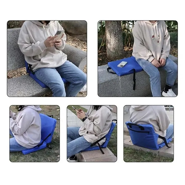 Portable Oxford Cloth Folding Cushion Outdoor Stadium Chair