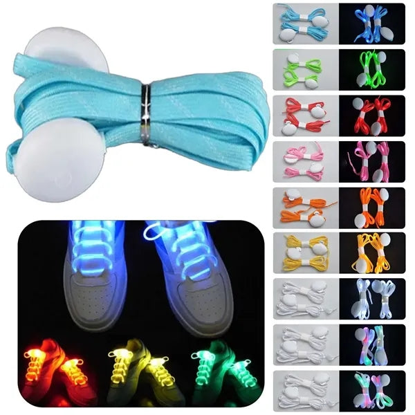 Durable Nylon LED Light Up Shoelaces For Parties
