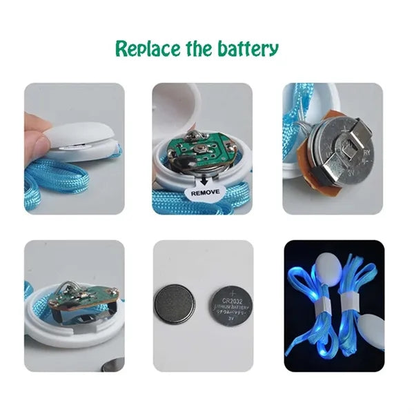 Durable Nylon LED Light Up Shoelaces For Parties