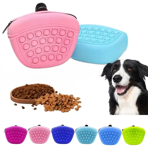 Portable Silicone Pet Snack Bag Waterproof Heat Resistant