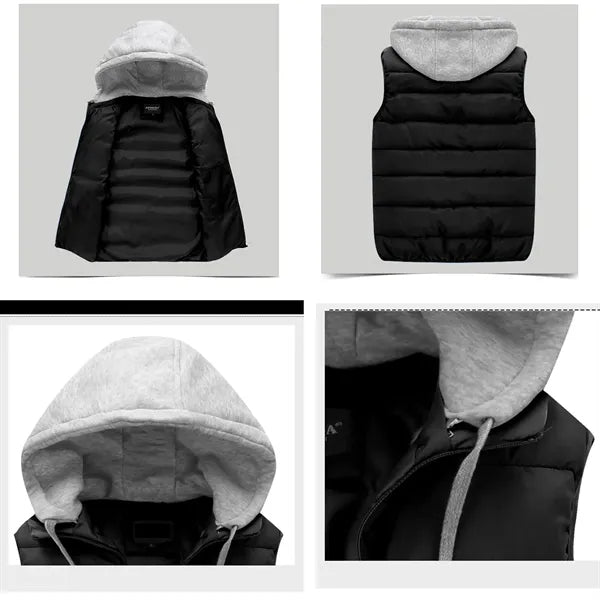 Thick Hooded Work Cotton Unisex Vest