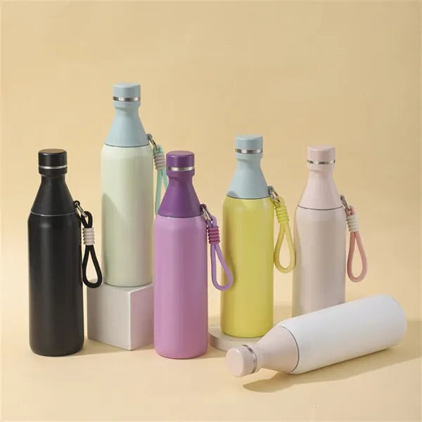 20 Oz. Steel Sports Water Bottle With Carry Loop