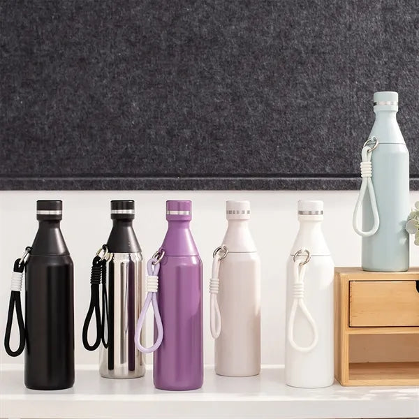 20 Oz. Steel Sports Water Bottle With Carry Loop