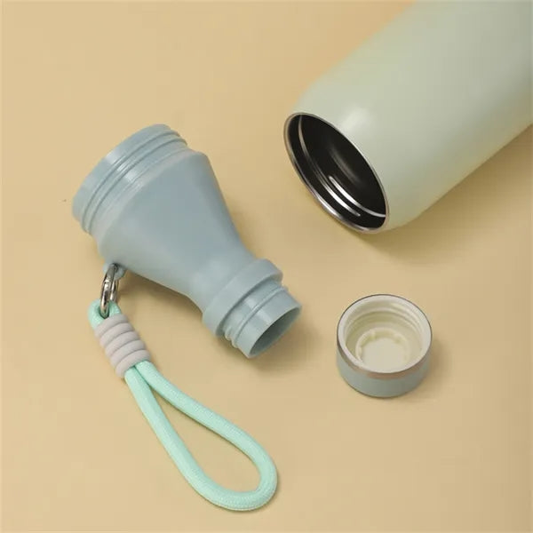 20 Oz. Steel Sports Water Bottle With Carry Loop