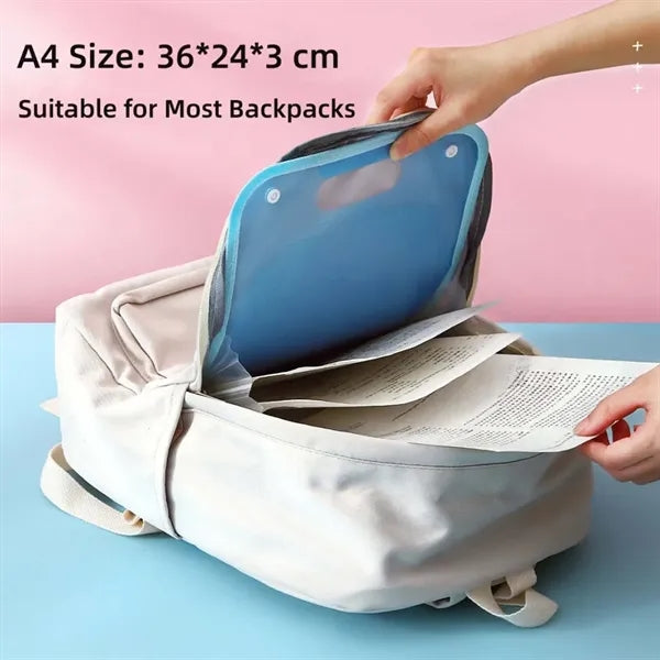 Vertical Accordion Bag 13 Compartment A4 Organizer