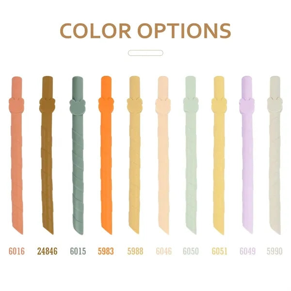 Colorful Food Grade Silicone Straws Set for Everyday Use