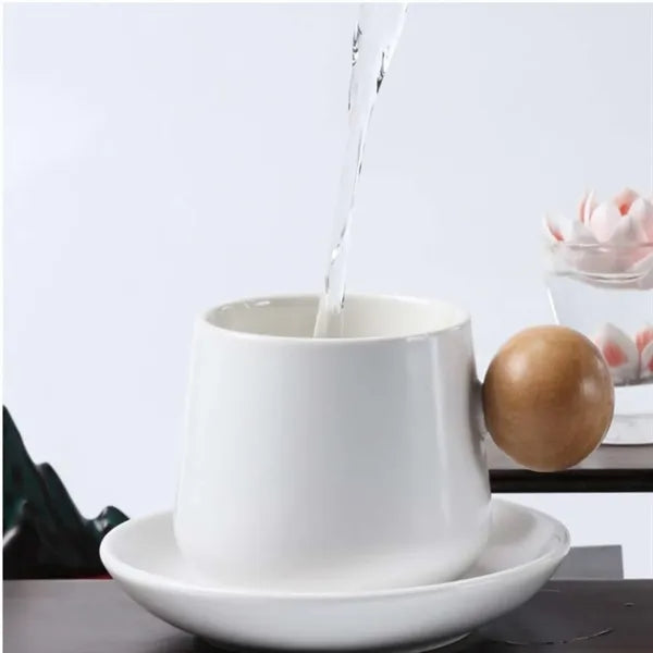 Handcrafted Ceramic Coffee Mug Set with Unique Design