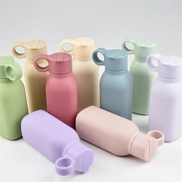 15oz Portable Silicone Water Bottle