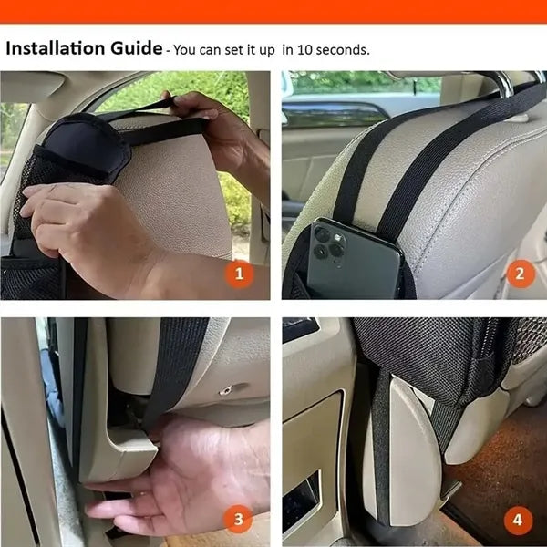 Multi-Pocket Car Seat Storage Hanging Bag for Travel