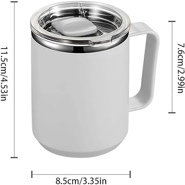 Insulated Stainless Steel Travel Coffee Cup With Leakproof L