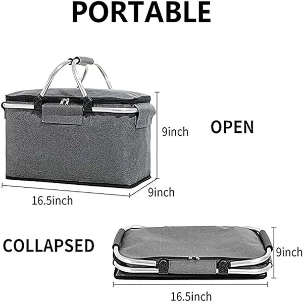 Insulated Foldable Picnic Travel Shopping Camping Bag