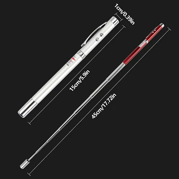 Electronic Telescopic Teachers Pen with Red Laser Pointer Re