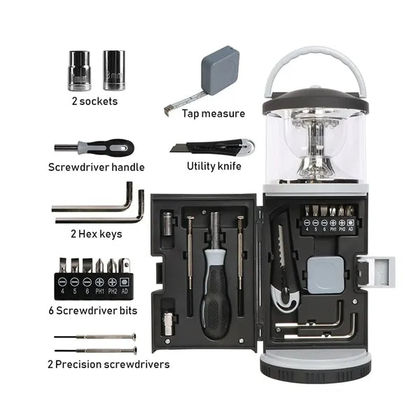 Portable Lantern Tool Set For Outdoor Camping