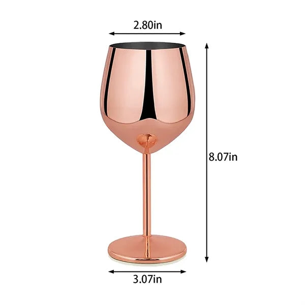 18oz stainless steel stem wine glass for party wedding
