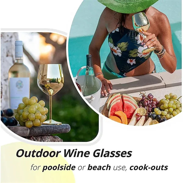 18oz stainless steel stem wine glass for party wedding