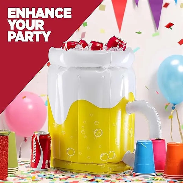 Large Inflatable Beer Beverage Cooler Ice Bucket