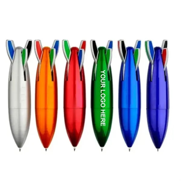 4 In 1 Abs Rocket Shape Ballpoint Pen