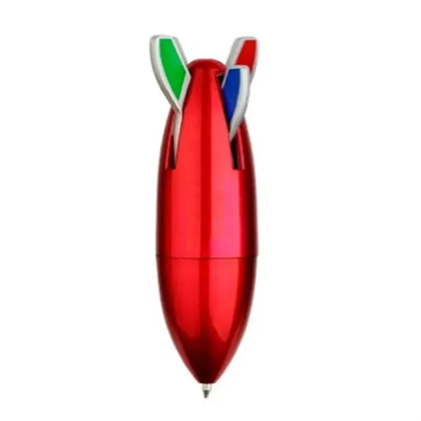 4 In 1 Abs Rocket Shape Ballpoint Pen