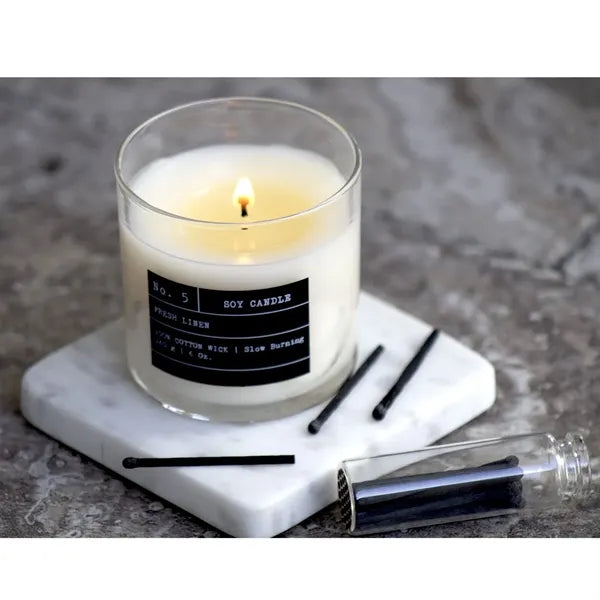 Soy Wax Transparent Scented Candle Smokeless for Home Use