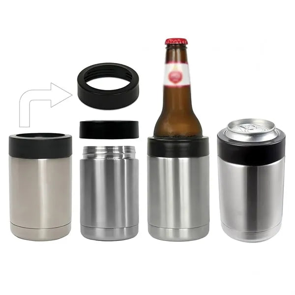 12 oz stainless steel insulated can cooler bottle holder
