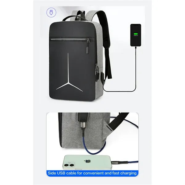 Oxford Fabric Computer Backpack with USB Charging