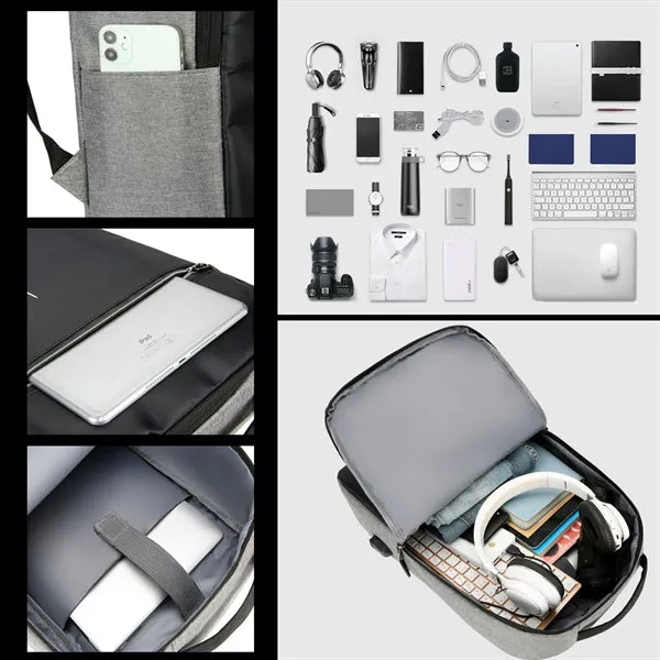 Oxford Fabric Computer Backpack with USB Charging