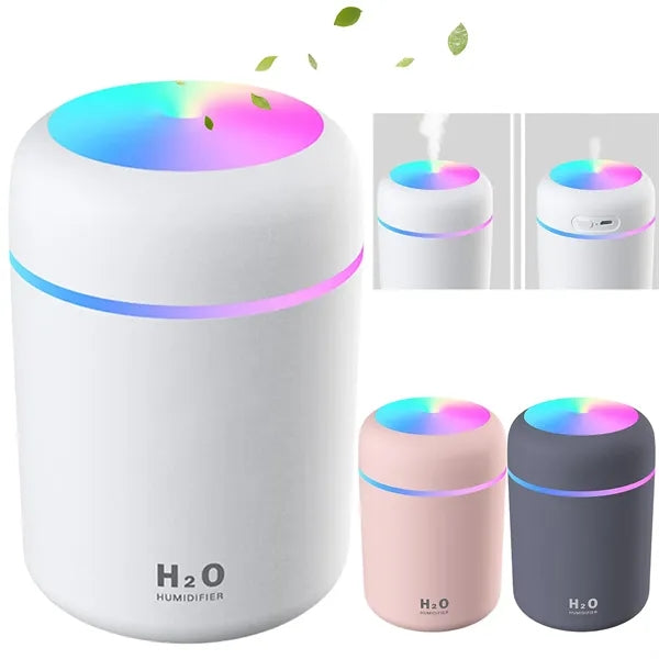 Portable Mini Mist Modes Humidifier with Colorful LED Night