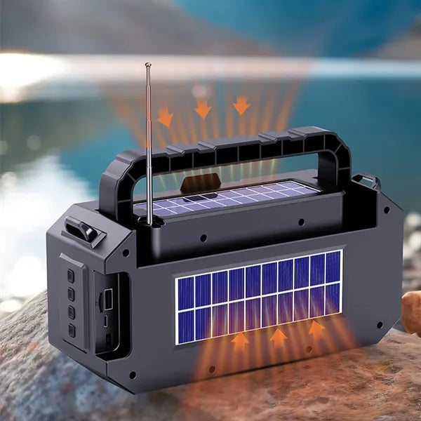Solar Bluetooth Portable Outdoor Flashlight Speaker