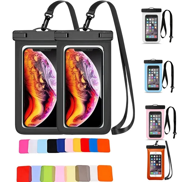 IPX8 Touch Screen Waterproof Phone Lanyard Bag