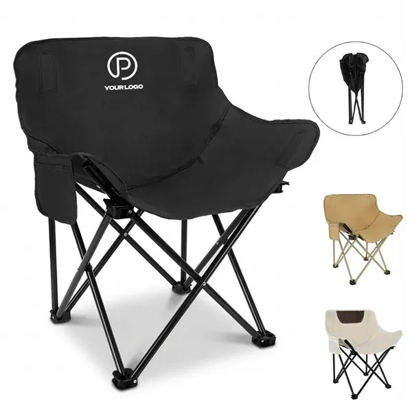 Portable folding camping chair oxford wide seat for outdoor