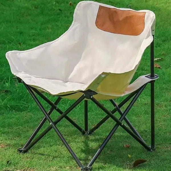 Portable folding camping chair oxford wide seat for outdoor