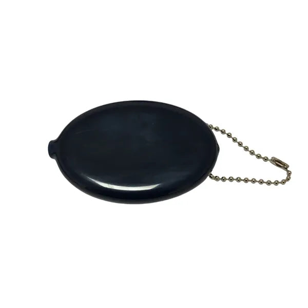 Oval Squeeze Coin Holder with Chain
