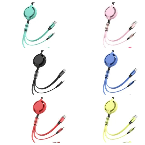 3-in-1 Retractable Multi Charging Cable