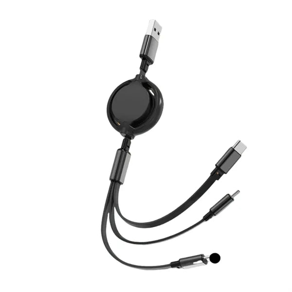 3-in-1 Retractable Multi Charging Cable