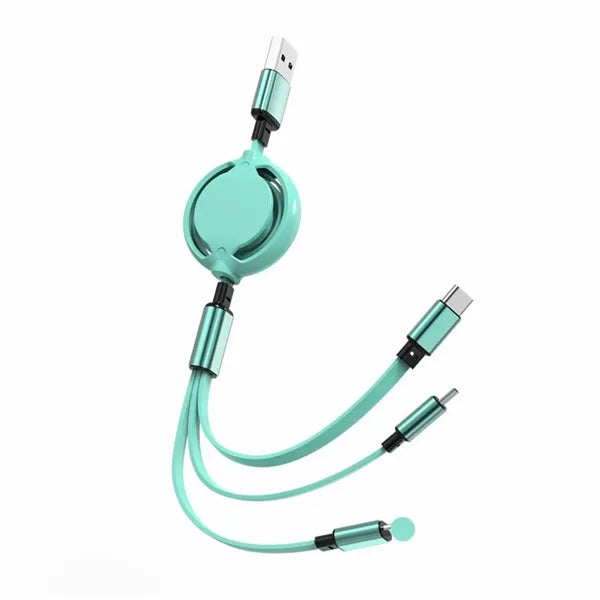 3-in-1 Retractable Multi Charging Cable