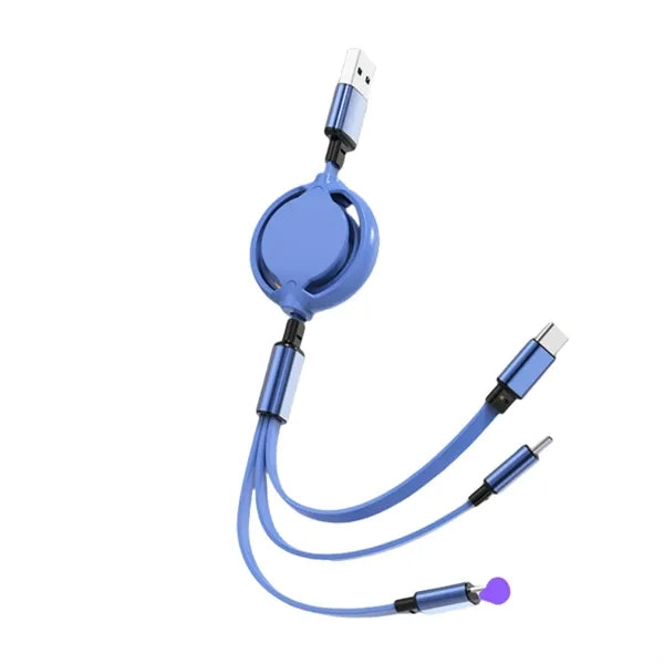 3-in-1 Retractable Multi Charging Cable