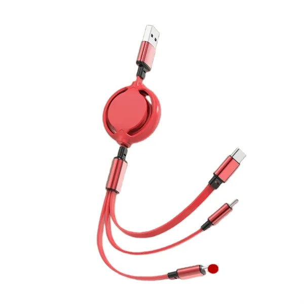 3-in-1 Retractable Multi Charging Cable